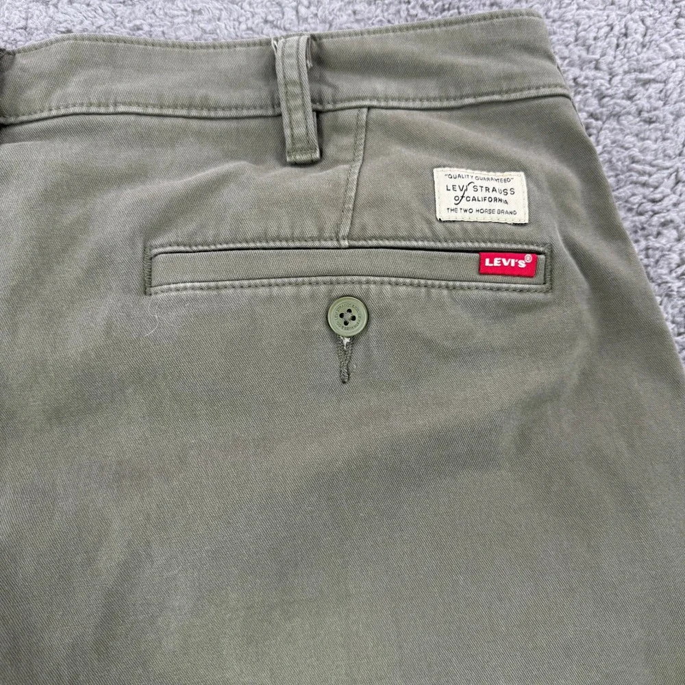 Levis XX Chino Standard Taper Pants Mens 38x31 Olive Green 17196-0001